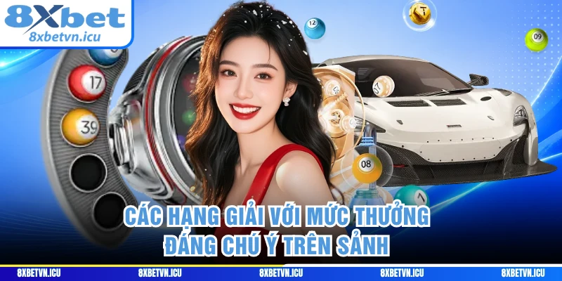 Các hạng giải với mức thưởng đáng chú ý trên sảnh