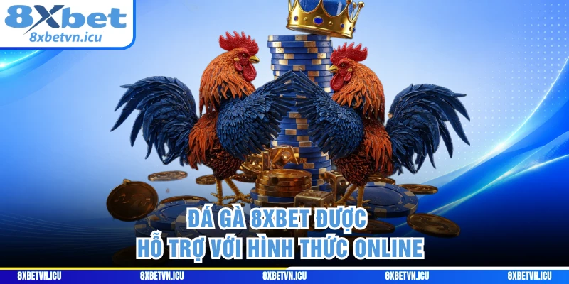 Đá gà 8XBET được hỗ trợ với hình thức online