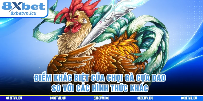 Điểm khác biệt của chọi gà cựa dao so với các hình thức khác 
